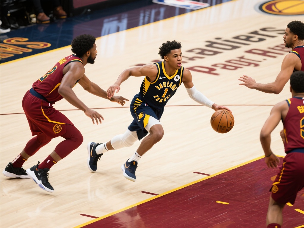 哈利伯顿虚晃巧攻连砍分,步行者掀高潮领先骑士10分 哈利伯顿通过虚晃动作拉开的空间不仅帮助个